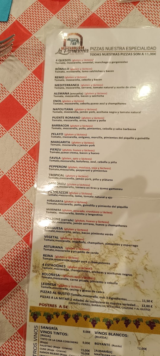 Menu Pizzeria La Parolaccia-3
