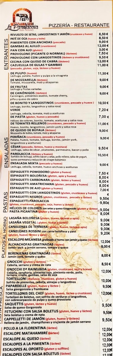 Menu Pizzeria La Parolaccia-5